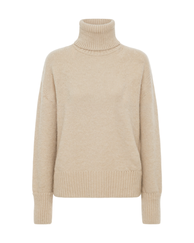 Dzianinowy Pulower Golf | Sweter z Długim Rękawem i Prążkowanymi Wykończeniami dla Kobiet