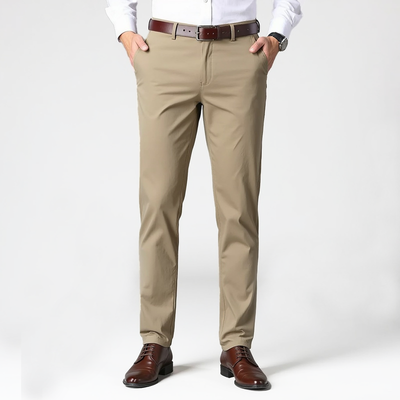 Spodnie Formalne Płaski Przód | Krótkie Trousers z Prostą Nogawką dla Mężczyzn