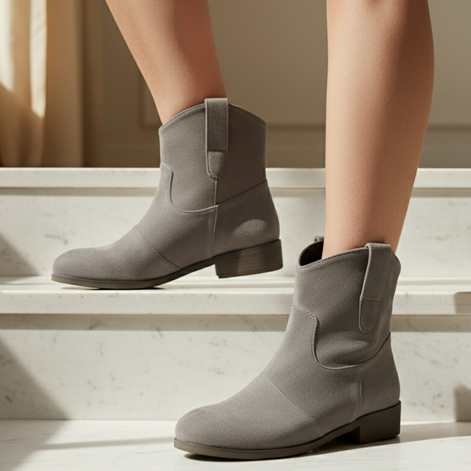 Kobiece botki w stylu westernowym inspirowane kowbojskim stylem