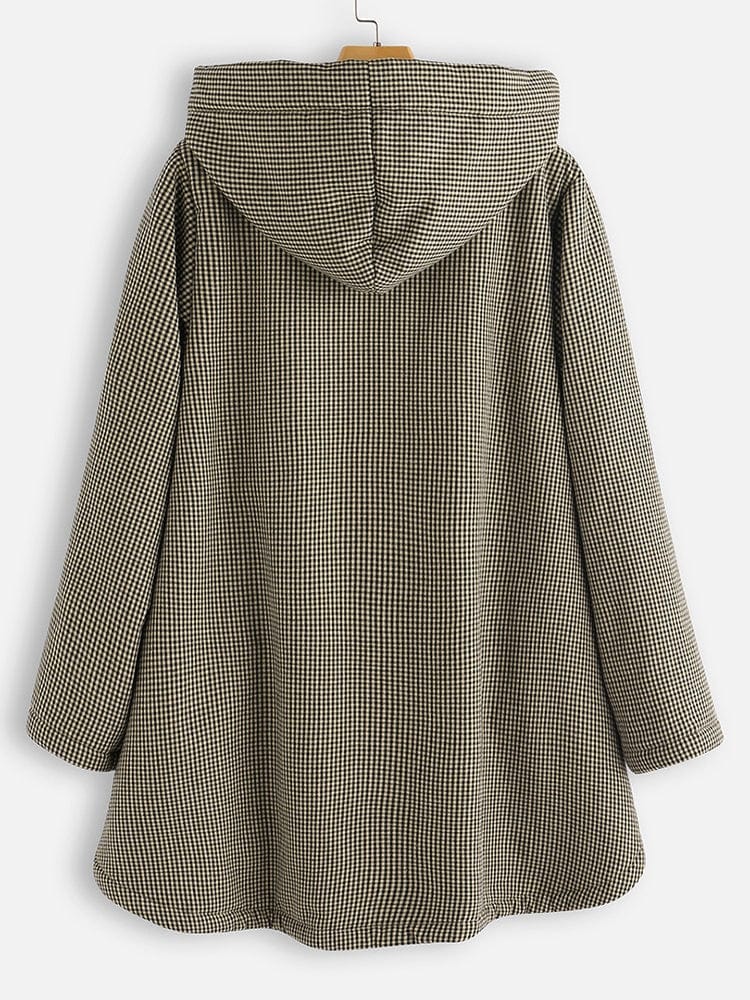 Zimowy Płaszcz z Kapturem dla kobiet | Długa Ciepła Kurtka