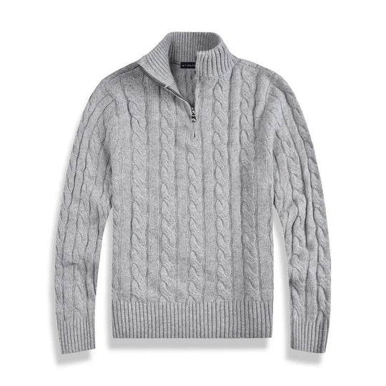 Sweter z wysokim kołnierzem dla mężczyzn | Klasyczny sweter zimowy