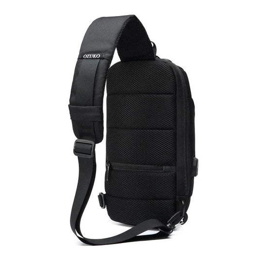 Torba na Ramię z Ładowaniem USB dla Mężczyzn | Antykradzieżowa Torba Crossbody