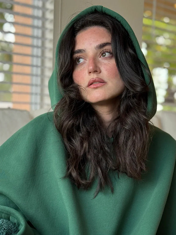 Ogromny Koc z Kapturem | Podszycie Sherpa do Noszenia