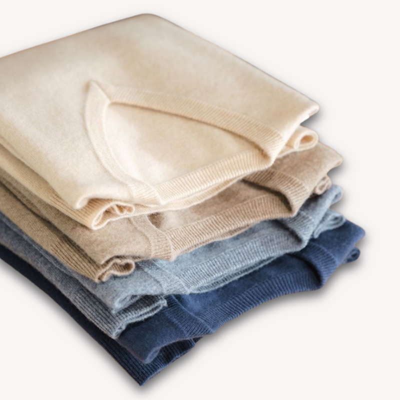 Sweter z Dekoltem V dla mężczyzn | Pulower z Cienkiej Dzianiny