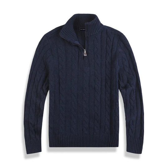 Sweter z wysokim kołnierzem dla mężczyzn | Klasyczny sweter zimowy