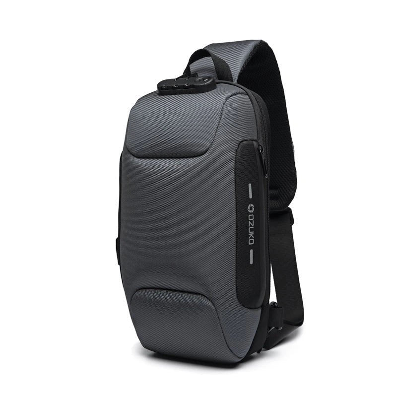 Torba na Ramię z Ładowaniem USB dla Mężczyzn | Antykradzieżowa Torba Crossbody