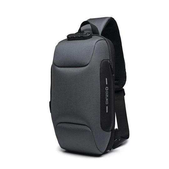Torba na Ramię z Ładowaniem USB dla Mężczyzn | Antykradzieżowa Torba Crossbody