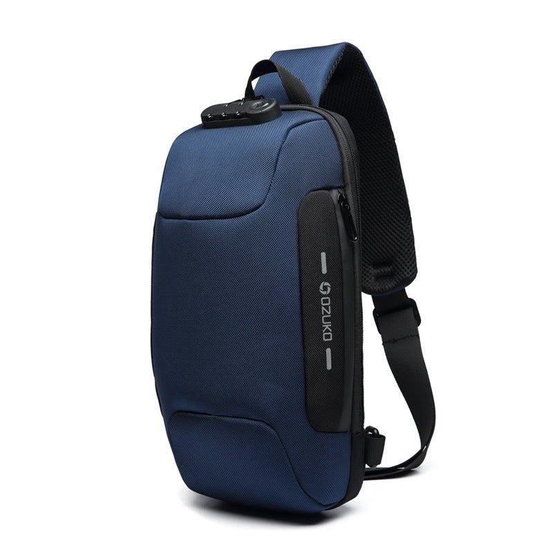 Torba na Ramię z Ładowaniem USB dla Mężczyzn | Antykradzieżowa Torba Crossbody