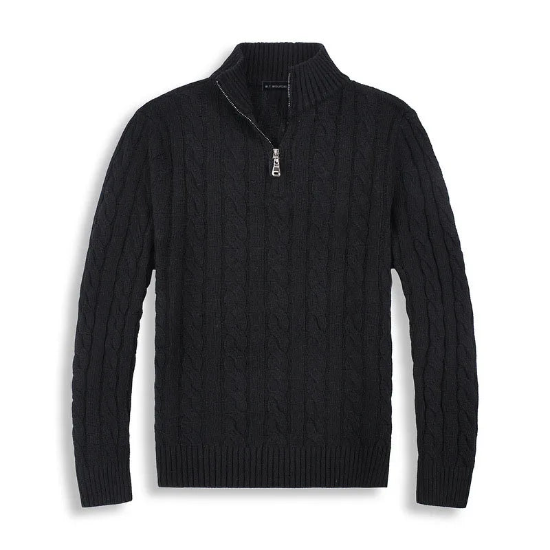 Sweter z wysokim kołnierzem dla mężczyzn | Klasyczny sweter zimowy