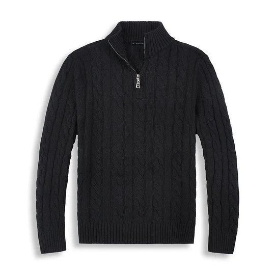 Sweter z wysokim kołnierzem dla mężczyzn | Klasyczny sweter zimowy