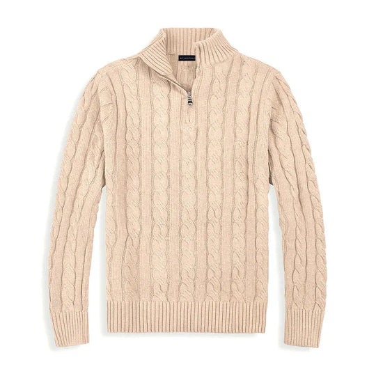 Sweter z wysokim kołnierzem dla mężczyzn | Klasyczny sweter zimowy