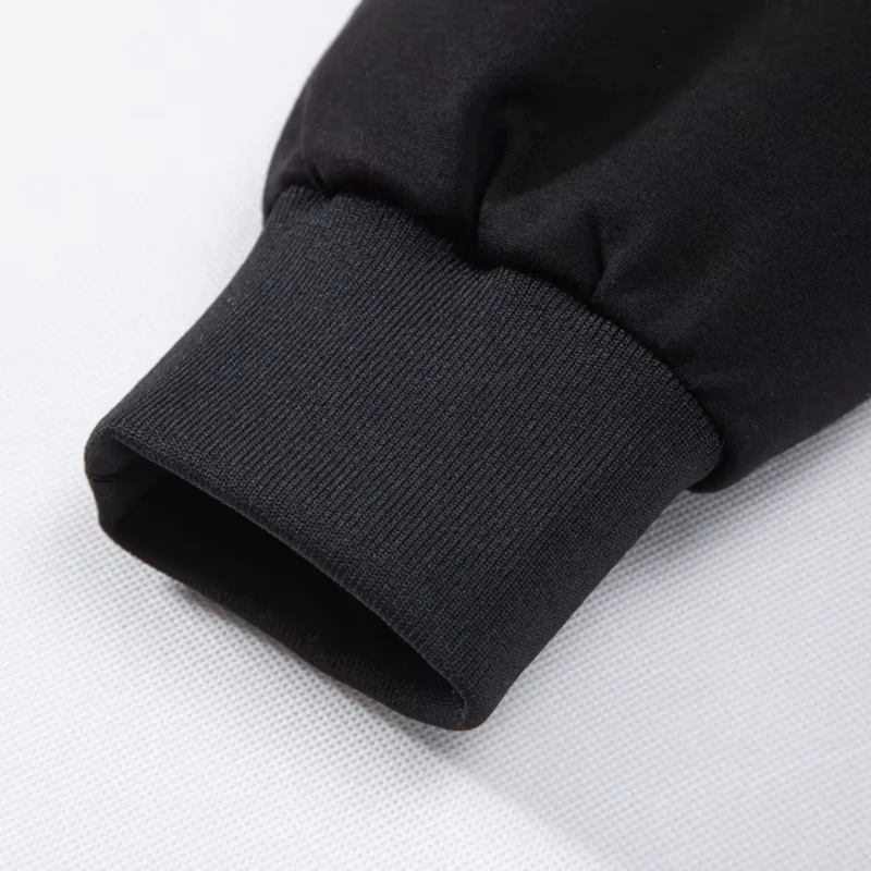 Hybrydowa Kurtka Puffer z Kapturem | Pikowany Korpus i Rękawy Dzianinowe dla Mężczyzn