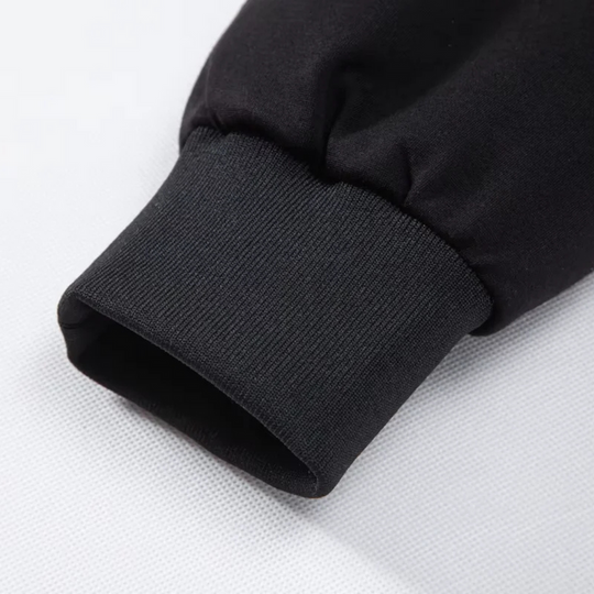 Hybrydowa Kurtka Puffer z Kapturem | Pikowany Korpus i Rękawy Dzianinowe dla Mężczyzn