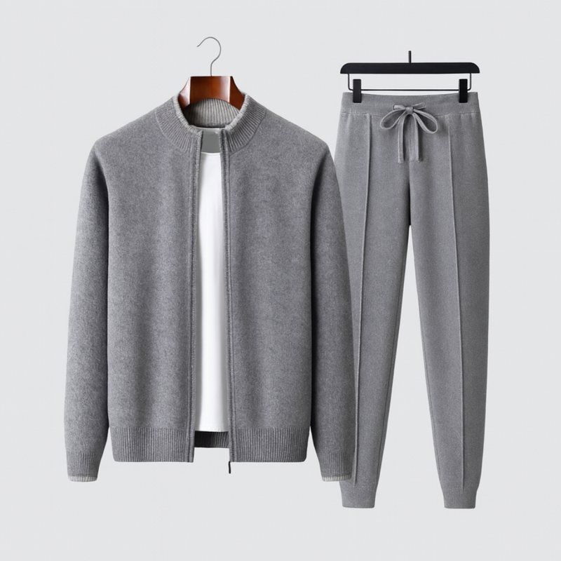 Komplet Sweter Rozpinany i Spodnie Dresowe | Komplet Wypoczynkowy dla Mężczyzn