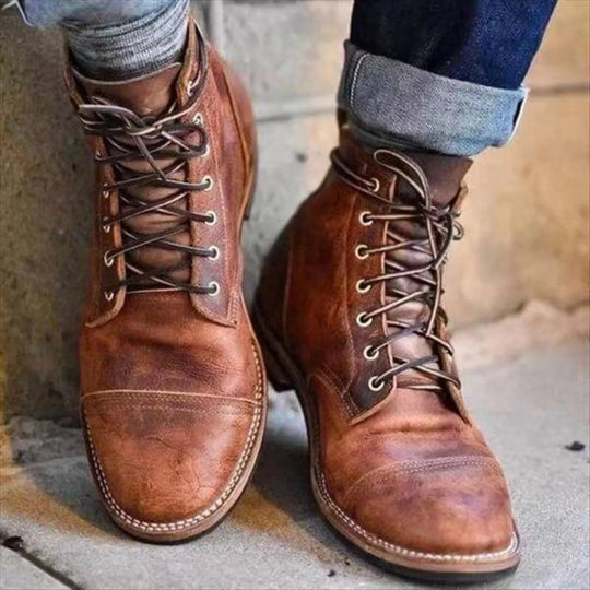 Sznurowane Botki dla Mężczyzn | Obuwie w stylu klasycznym
