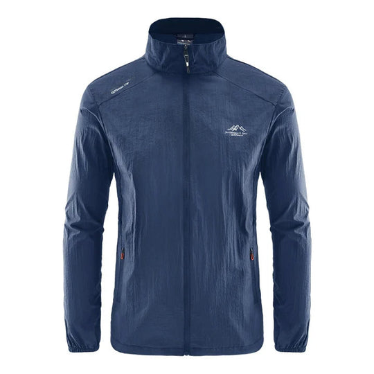 Męska Kurtka ze Stójką | Fason Powłoka Zamek błyskawiczny Na zewnątrz