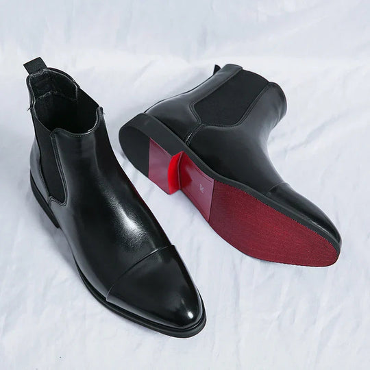 Buty za kostkę męskie | Wsuwane buty z noskiem w szpic
