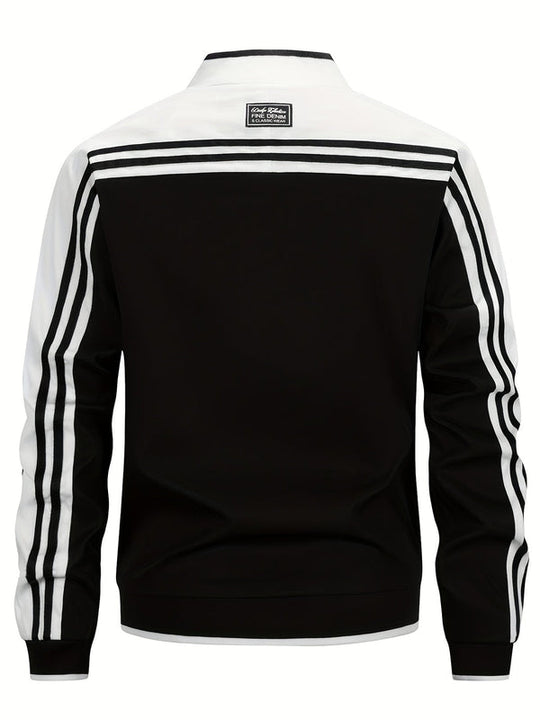 Zielona Kurtka Bomberka | Paskami na Rękawach dla Mężczyzn