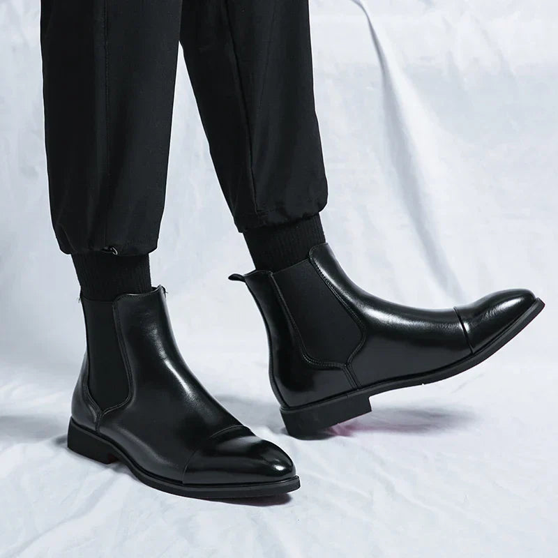 Buty za kostkę męskie | Wsuwane buty z noskiem w szpic