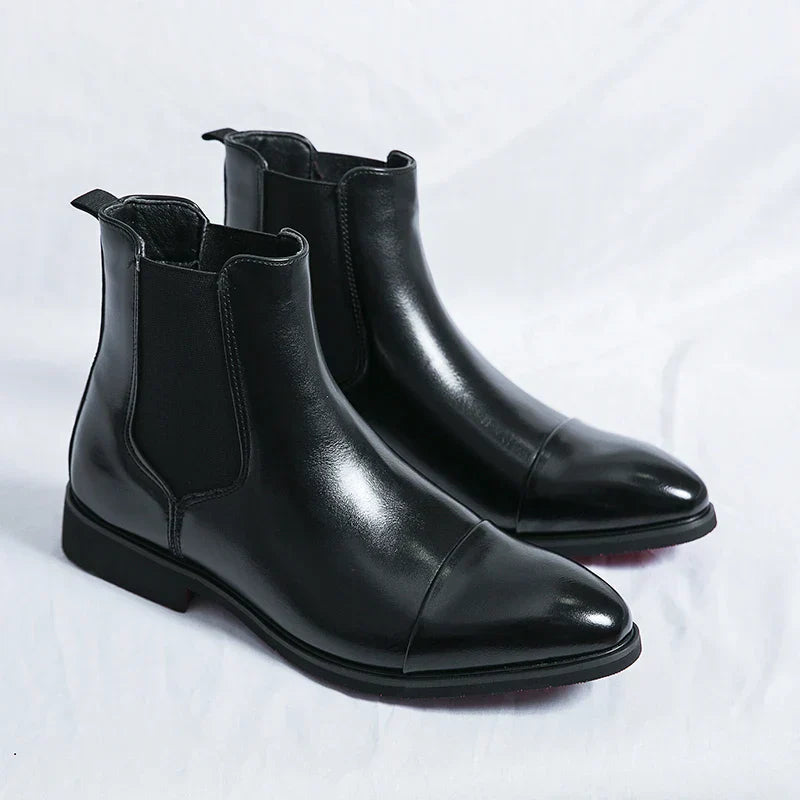 Buty za kostkę męskie | Wsuwane buty z noskiem w szpic