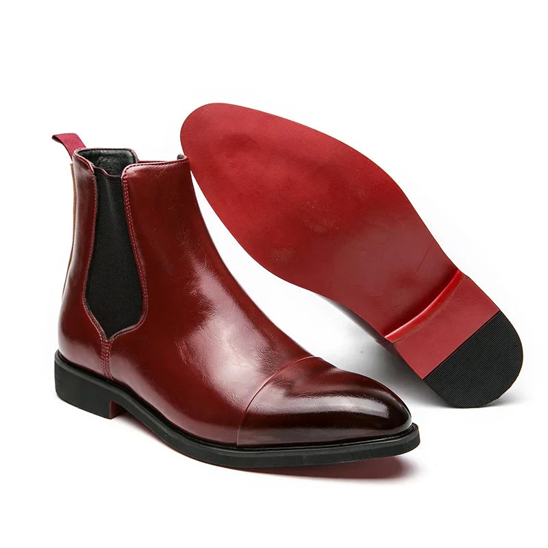 Buty za kostkę męskie | Wsuwane buty z noskiem w szpic