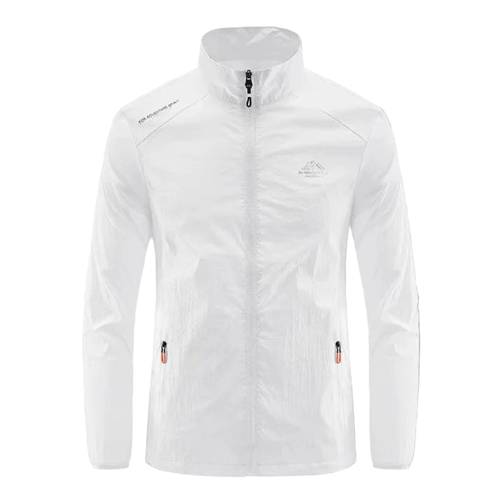 Męska Kurtka ze Stójką | Fason Powłoka Zamek błyskawiczny Na zewnątrz