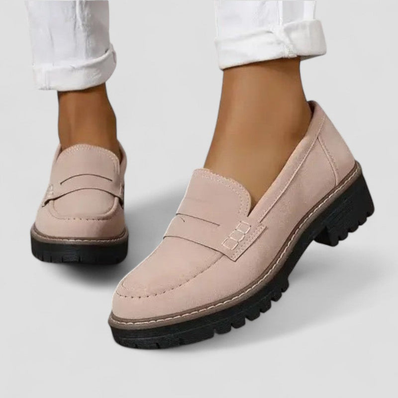 Zamszowe Mokasyny Wsuwane | Casualowe Płaskie Buty dla kobiet