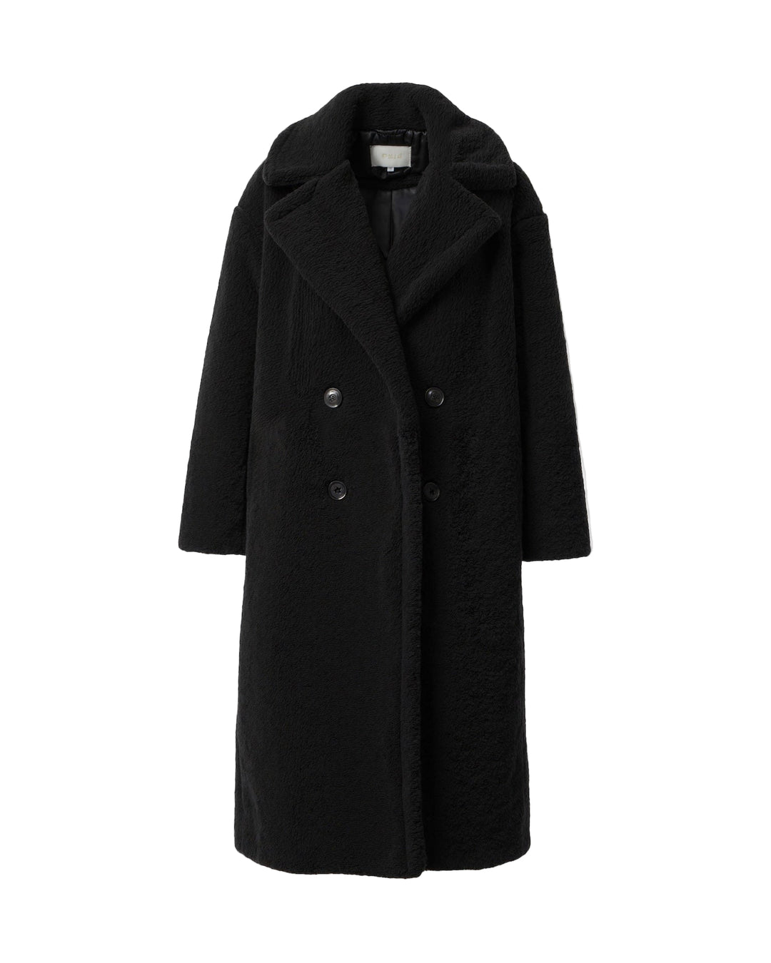 Długi Płaszcz ze Sztucznego Futra | Płaszcz z Dwoma Rzędami Guzików i Kołnierzem dla Kobiet