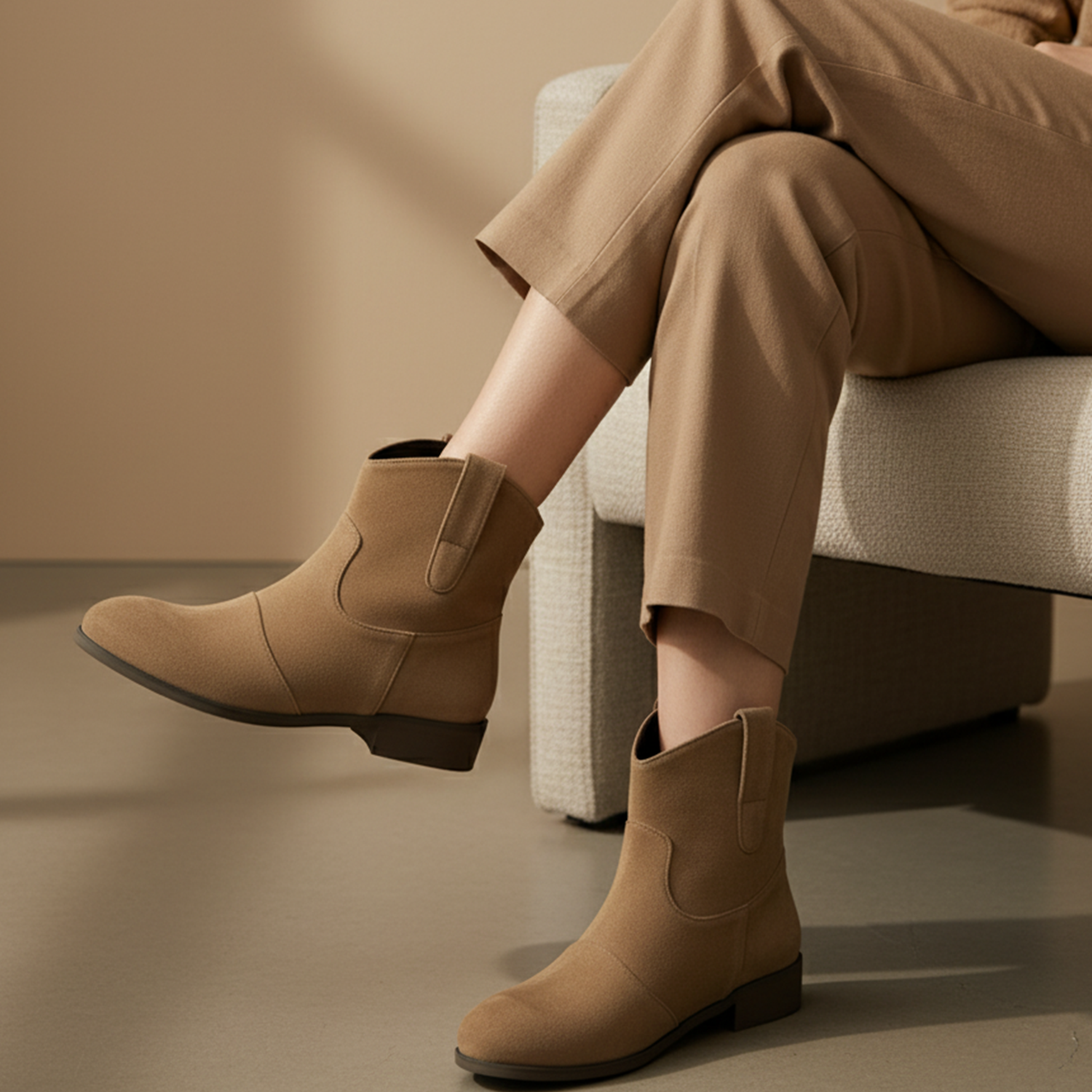 Kobiece botki w stylu westernowym inspirowane kowbojskim stylem