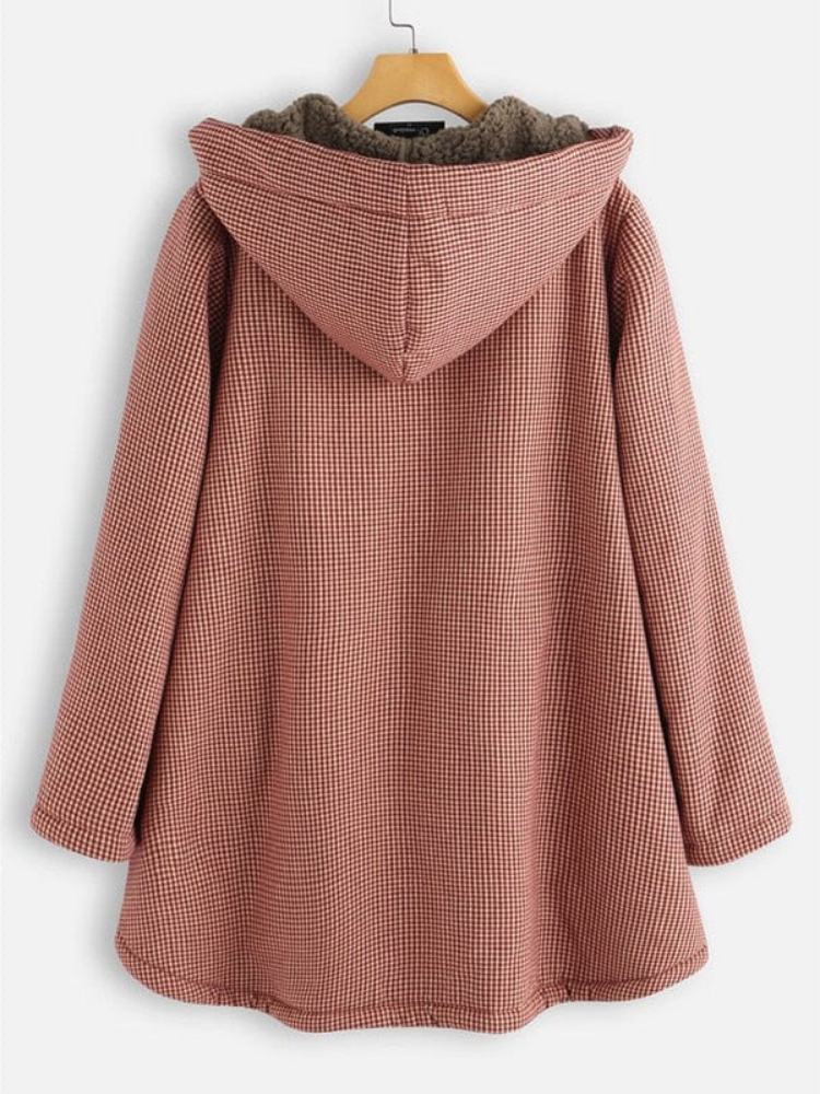 Zimowy Płaszcz z Kapturem dla kobiet | Długa Ciepła Kurtka